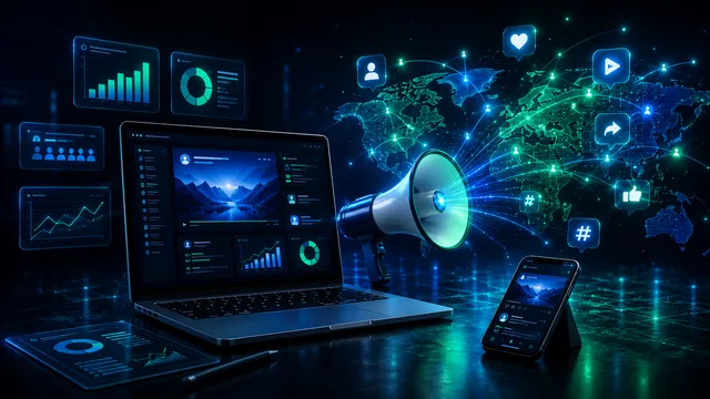 Social Media Marketing professional service visual